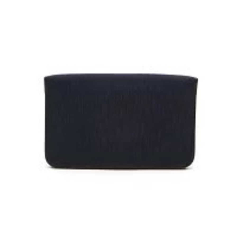 Christian Dior Trotter Clutch Chain Shoulder Bag Navy Blue